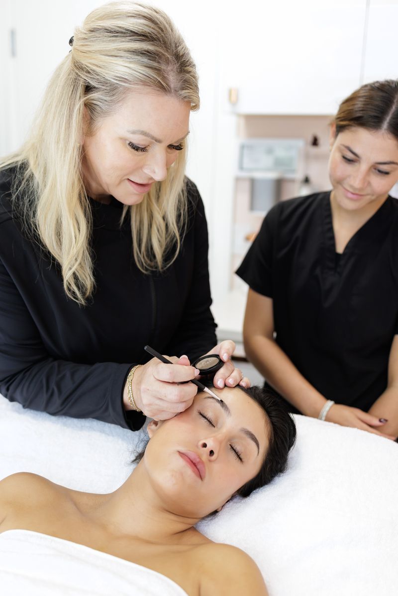 Lashes and brows treatment at Quiet Beauty